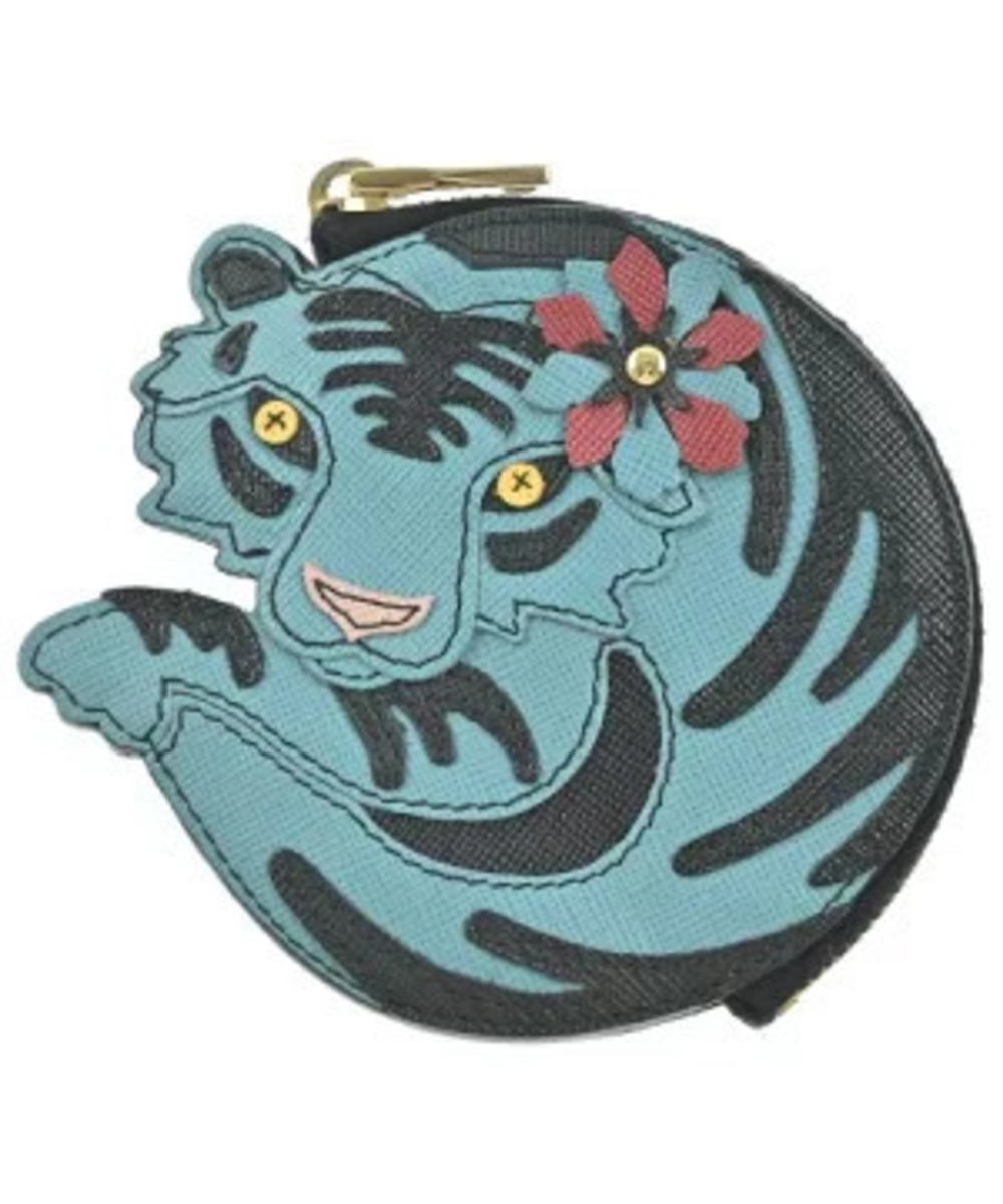 Prada Wallet coin case Wallet Blue Black